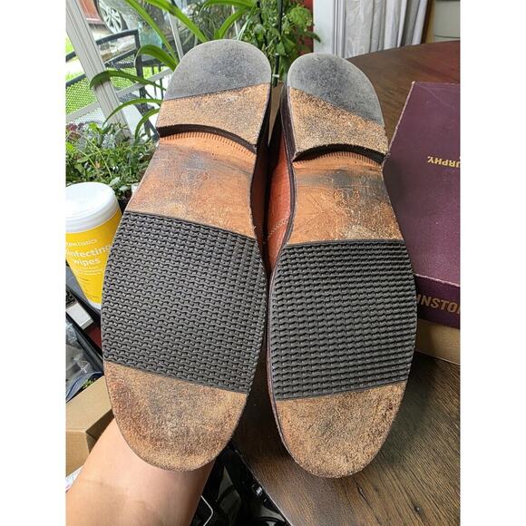 Mens Tommy Bahama Leather Slip On Shoes Sz 13 Split Toe Brown Loafers TB-315 75 - Picture 16 of 16